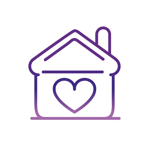 House love heart charity help donation — Stock Vector