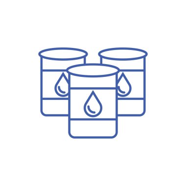 İzole edilmiş yağ varili simgesi çizimi