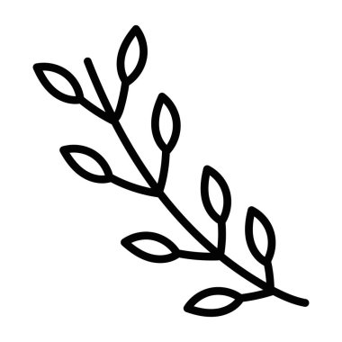 İzole yaprak tasarım vektör illüstrasyon