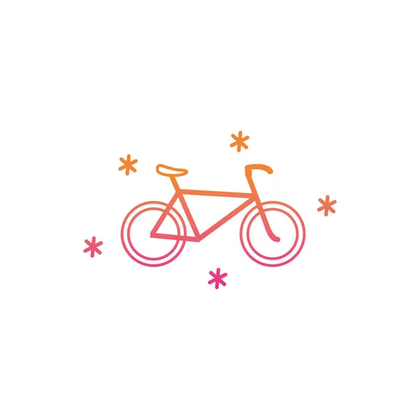 Isolated cycle icon gradient design — Stock Vector