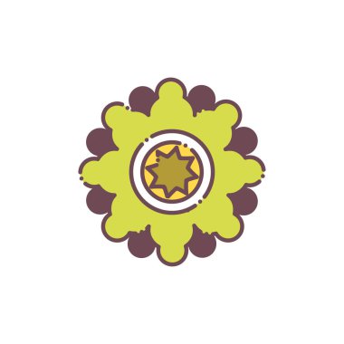 Isolated green flower icon vector design