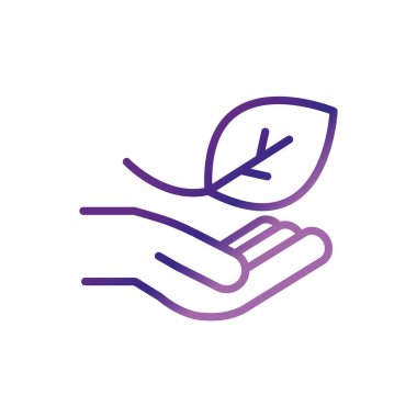 hand with leaf charity help donation