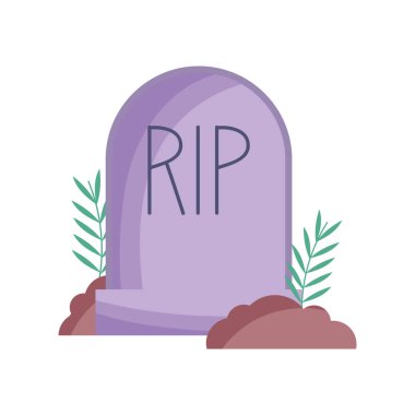 gravestone cemetery icon trick or treat happy halloween