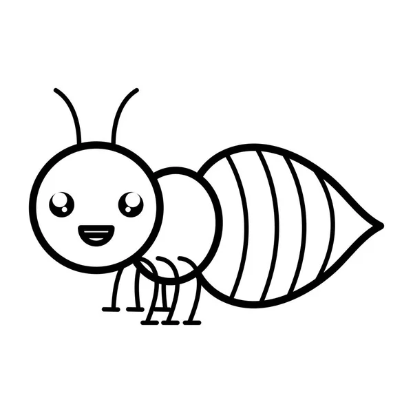 Cute ant insect kawaii character — ストックベクタ