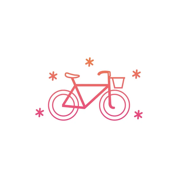 Isolated cycle icon gradient design — Stock Vector