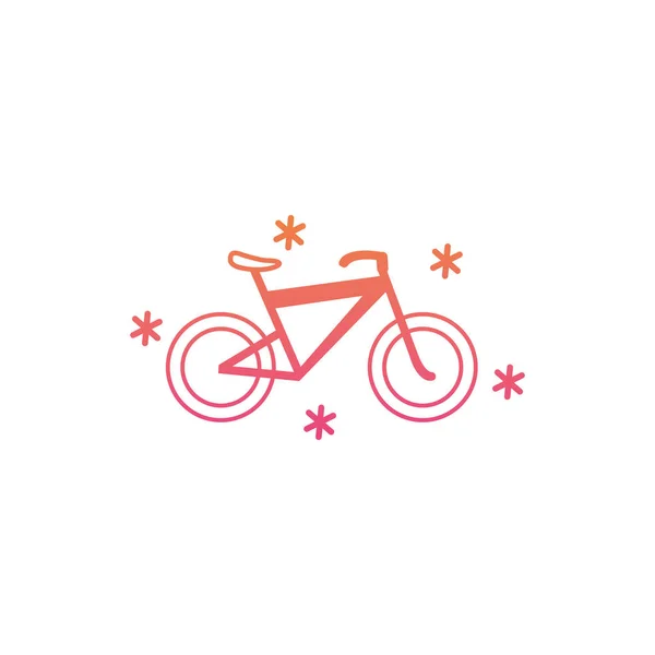 Isolated cycle icon gradient design — Stock Vector