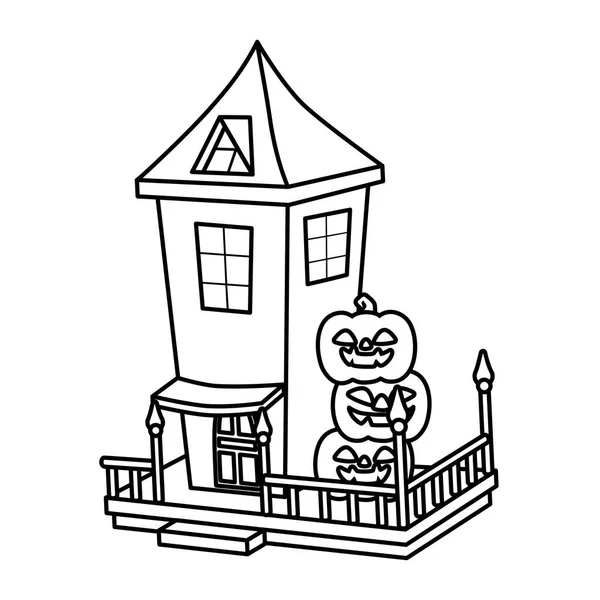 Truc ou gâterie - ligne d'halloween heureuse — Image vectorielle