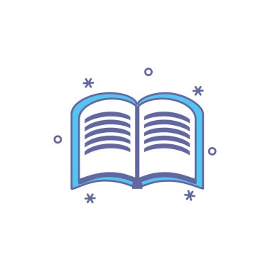 book open fill style icon