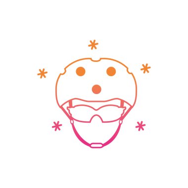 İzole edilmiş bisiklet simgesi gradyan tasarımı