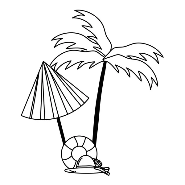 Palm Tree sezonu letniego projektowania — Wektor stockowy