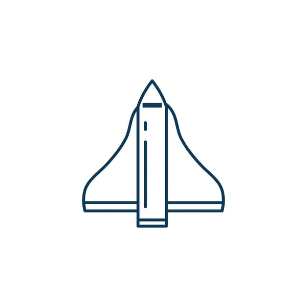 Space rocket launcher line style icon — Διανυσματικό Αρχείο