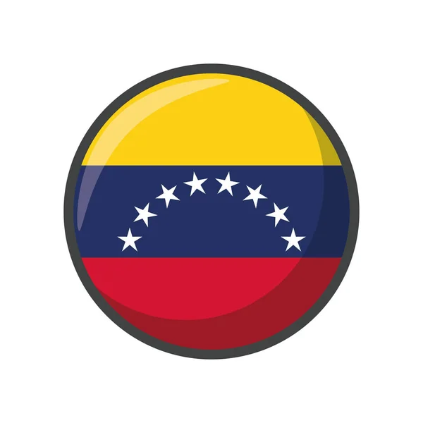 Isolated venezuela flag icon block design — Archivo Imágenes Vectoriales