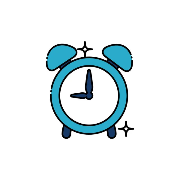 School alarm clock fill style icon — Stockvektor
