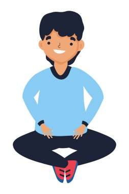 İzole adam tasarım vektör illüstrasyon