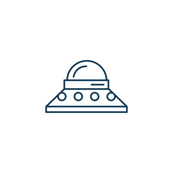 Space ufo line style icon — ストックベクタ