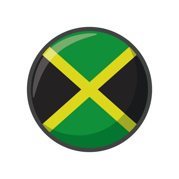 Isolated jamaica flag icon block design — ストックベクタ