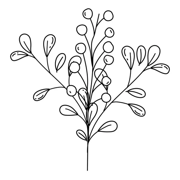 İzole yaprakları tasarım vektör illüstrasyon — Stok Vektör
