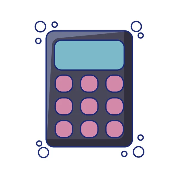 School calculator detail style icon — Stock vektor