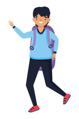 İzole adam tasarım vektör illüstrasyon