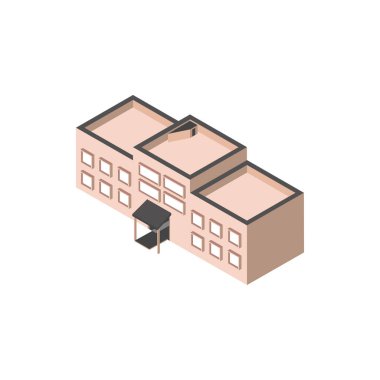 Otel ticareti kamu izometrik tarzı inşa ediliyor