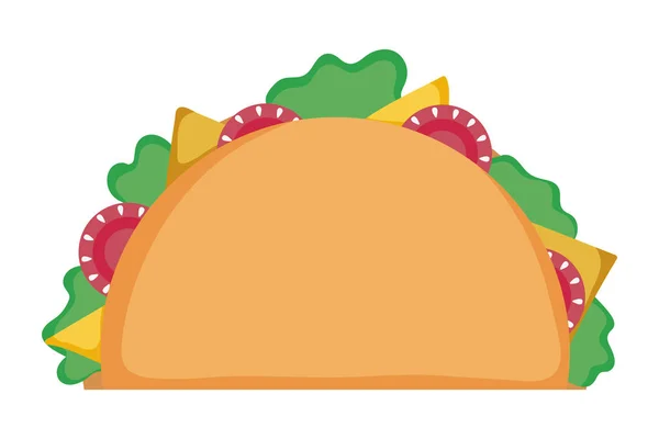 Izolowane tacos projekt wektor ilustracja — Wektor stockowy