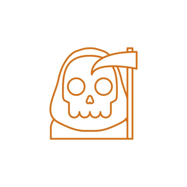 Halloween skull vector design — Stockvektor