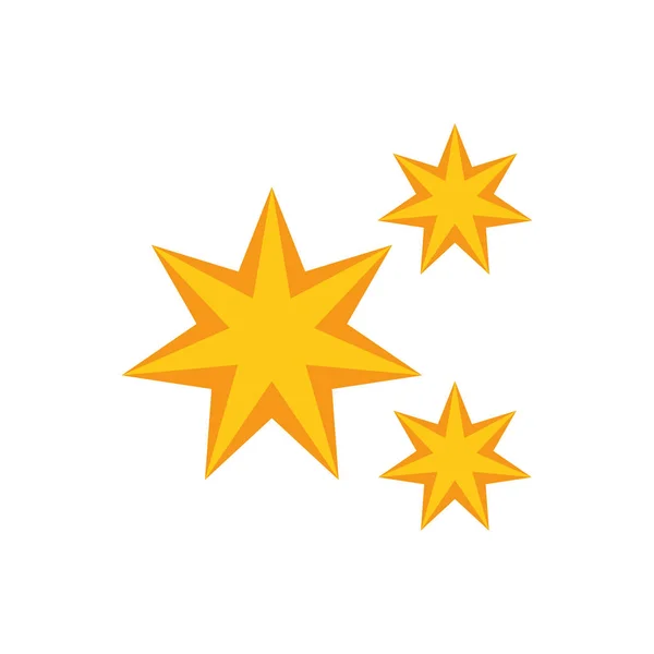 Stars astrology moon flat icon image — Stock Vector