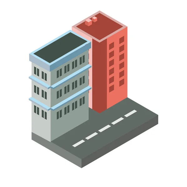 Isolated building icon isometric vector design — 스톡 벡터