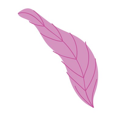 İzole yaprak tasarım vektör illüstrasyon