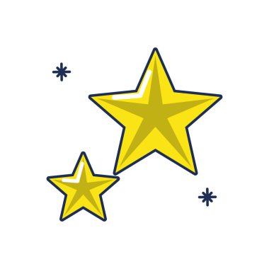 stars galaxy astrology moon line and fill image