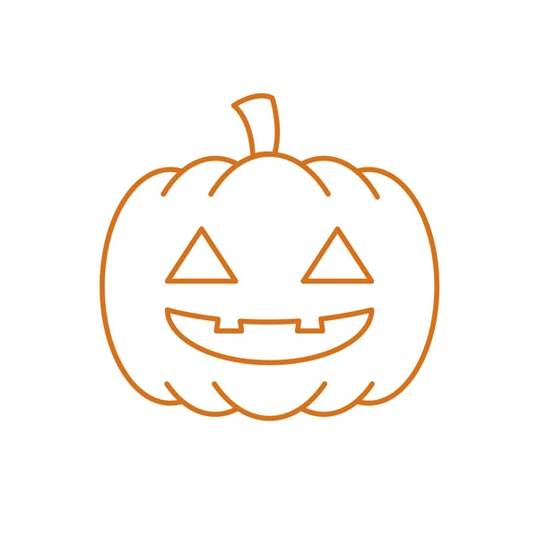 Halloween pumpkin 만화 벡터 디자인 — 스톡 벡터