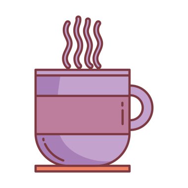 coffee cup hello autumn design icon