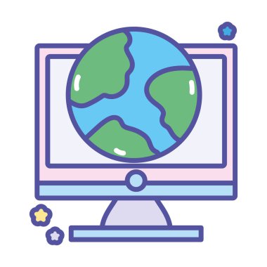 Okul eğitim bilgisayarına ve dünyaya