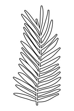 İzole yaprak tasarım vektör illüstrasyon