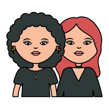 Şirin kızlar şehir tarzı karakterler.