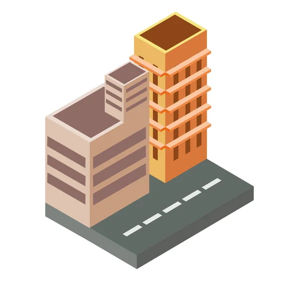 Isolated building icon isometric vector design — стоковый вектор