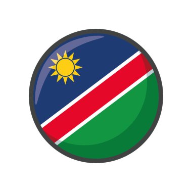 İzole namimbia bayrak blok tasarımı