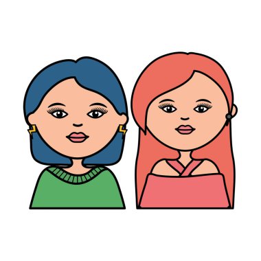 Şirin kızlar şehir tarzı karakterler.