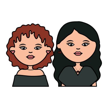 Şirin kızlar şehir tarzı karakterler.