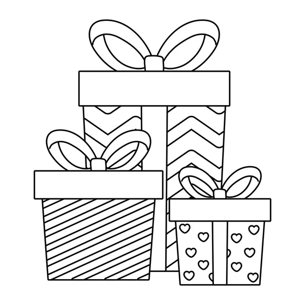 Счастливый день рождения и праздничный дизайн подарков — стоковый вектор