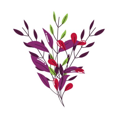 branch leaves foliage botanical icon