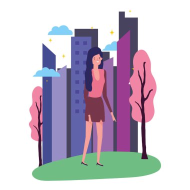 İzole edilmiş Avatar kadın vektör tasarımı