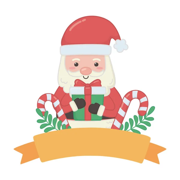 Весёлого рождественского вектора Санта-Клауса — стоковый вектор