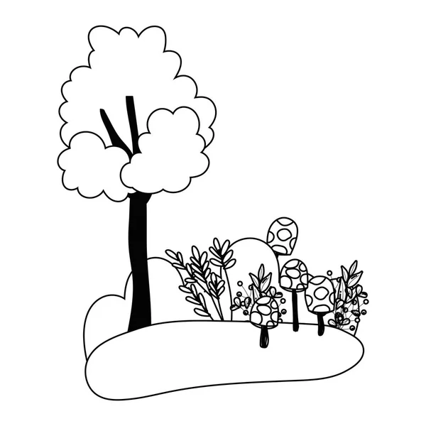 Isolated autumn season tree vector design — 스톡 벡터