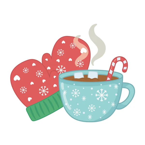 Diseño vectorial de taza de navidad — Archivo Imágenes Vectoriales