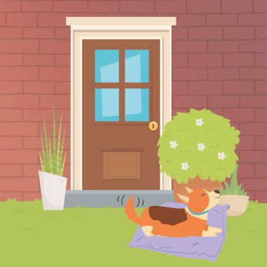 Köpek karikatür tasarım vector Illustrator