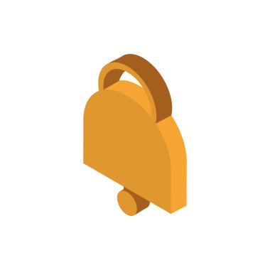 bildirim çanı reklam ticaret pazarlama ikonu izometrik