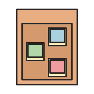 wooden board with note memo paper