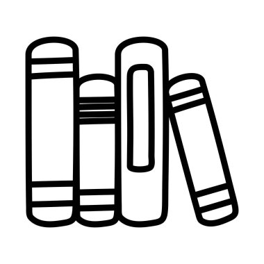 Kitap yığını edebiyat eğitimi bilgisi kalın çizgi