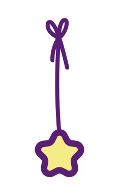 baby shower cute bright star hanging ribbon